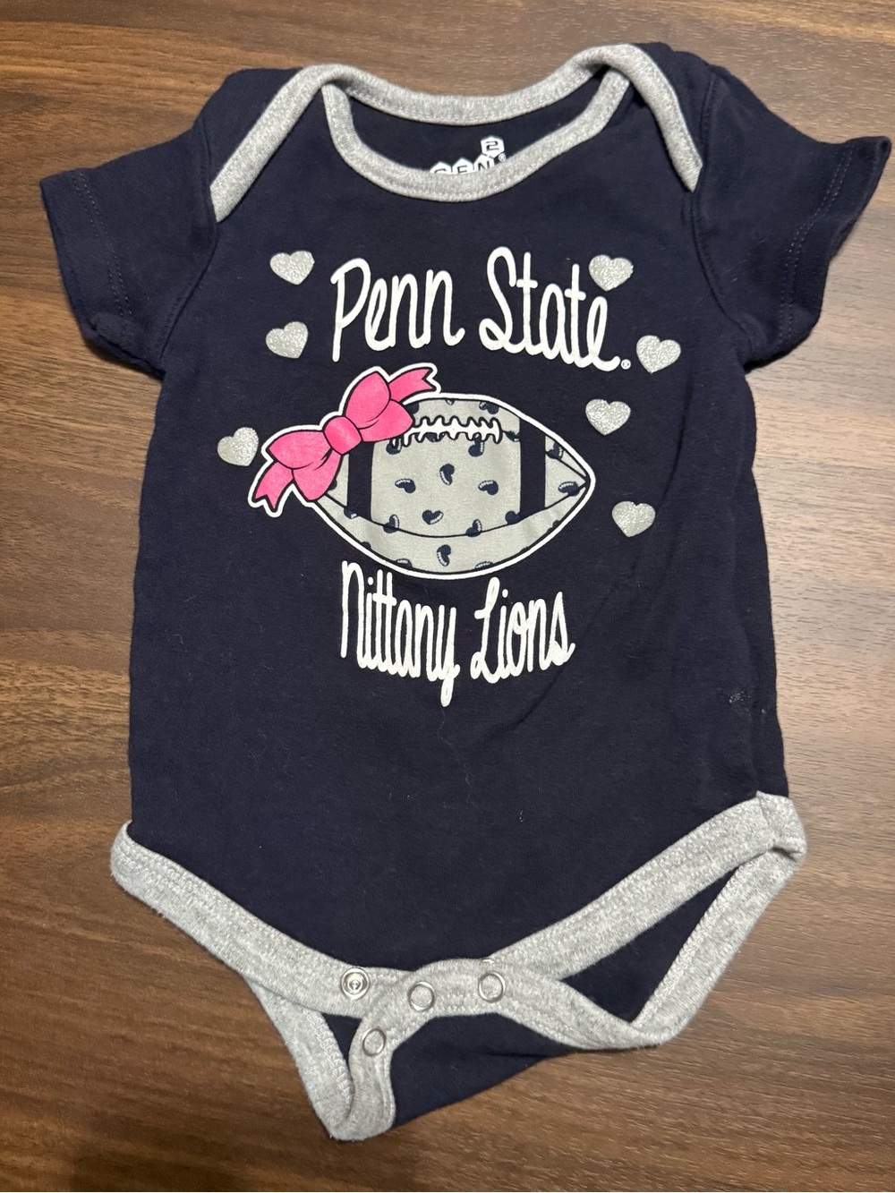 Baby girl Penn state onesie